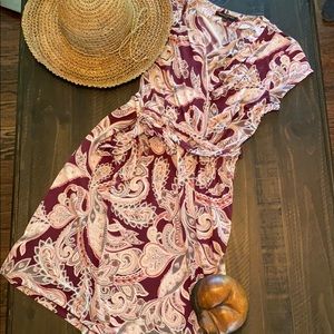 Banana Republic Paisley Wrap Dress